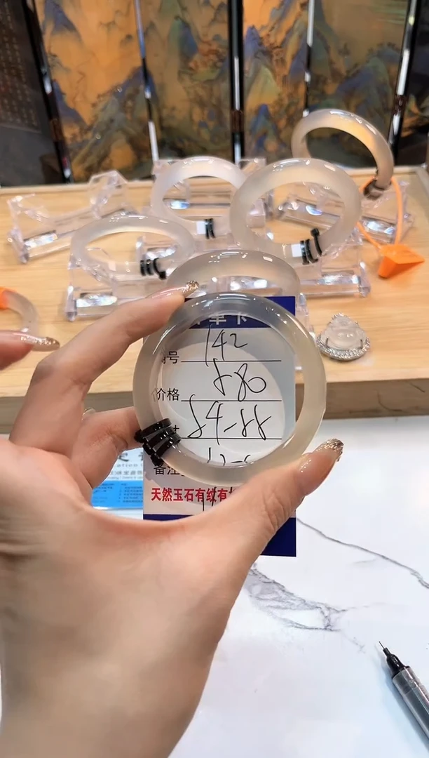 玛瑙/玉髓手镯未镶嵌142-54+LLL马黑3