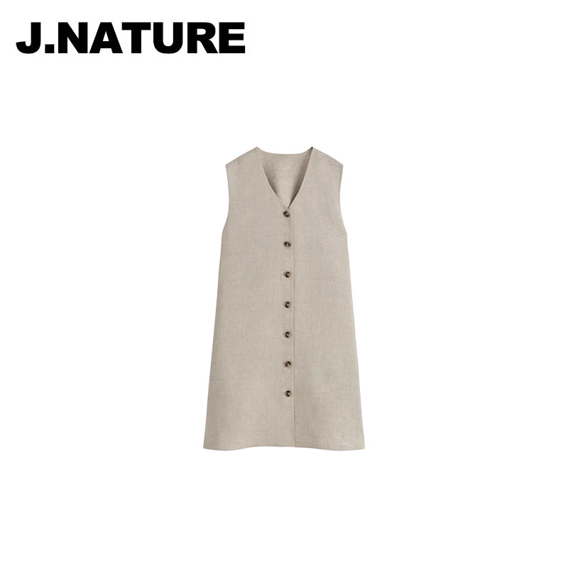 JUST NATURE ｜100%亚麻【C*S原厂】标准版型老钱风小伞裙