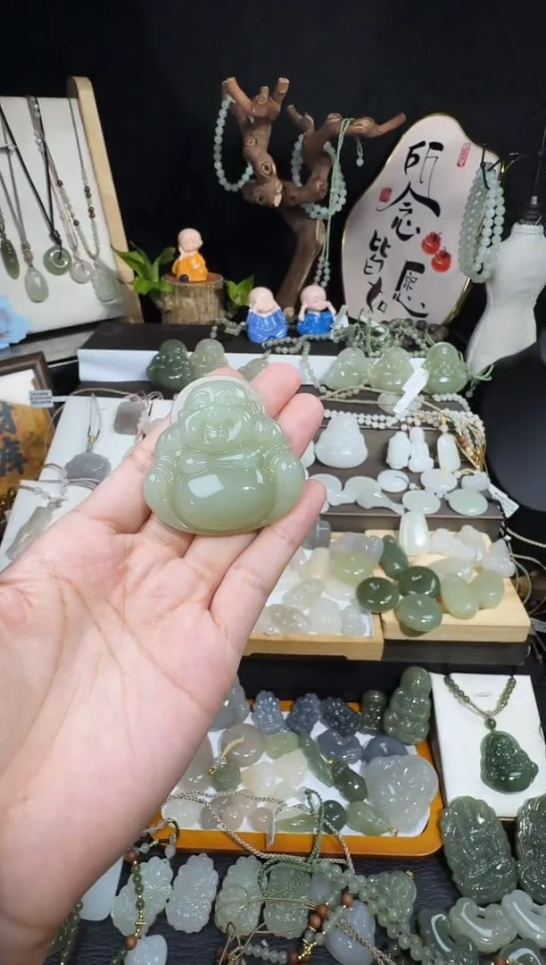 颈饰未镶嵌和田玉@****姐50高冰佛公