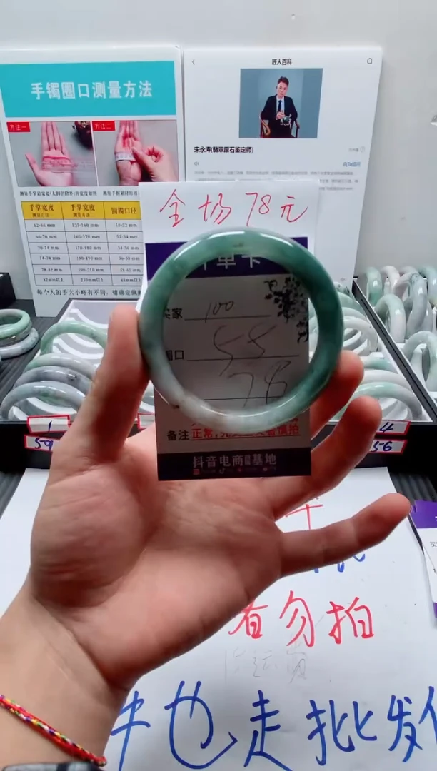 未镶嵌手镯翡翠100