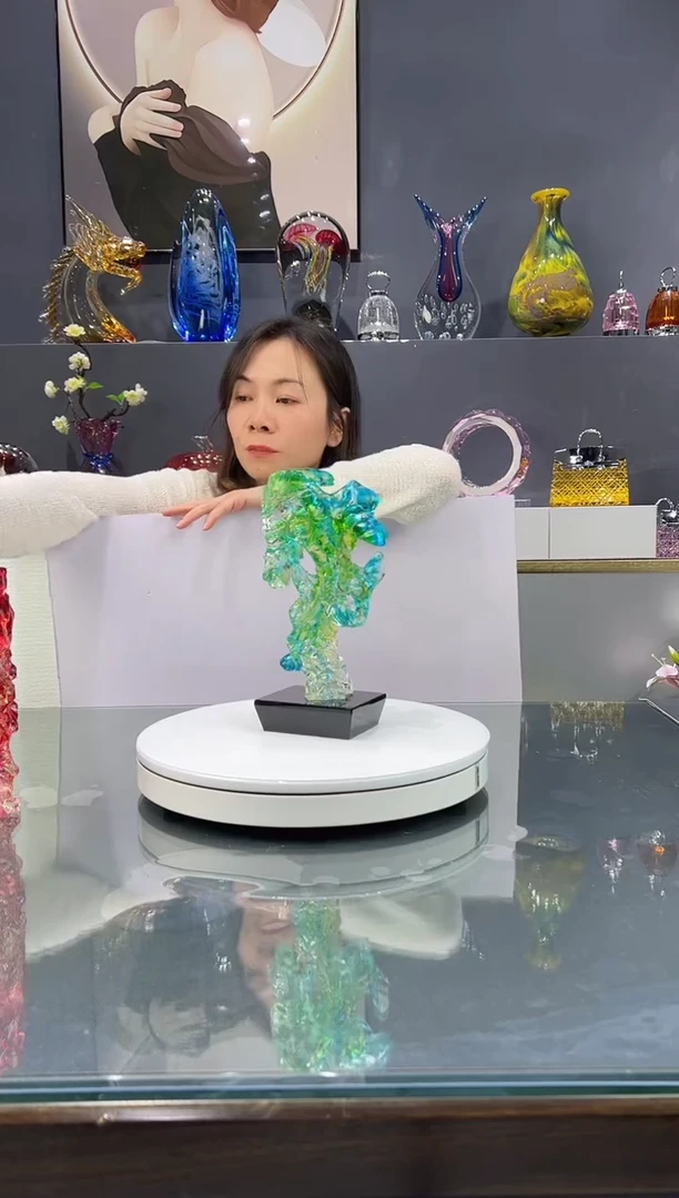 手工艺品琉璃  琉璃太湖石1个