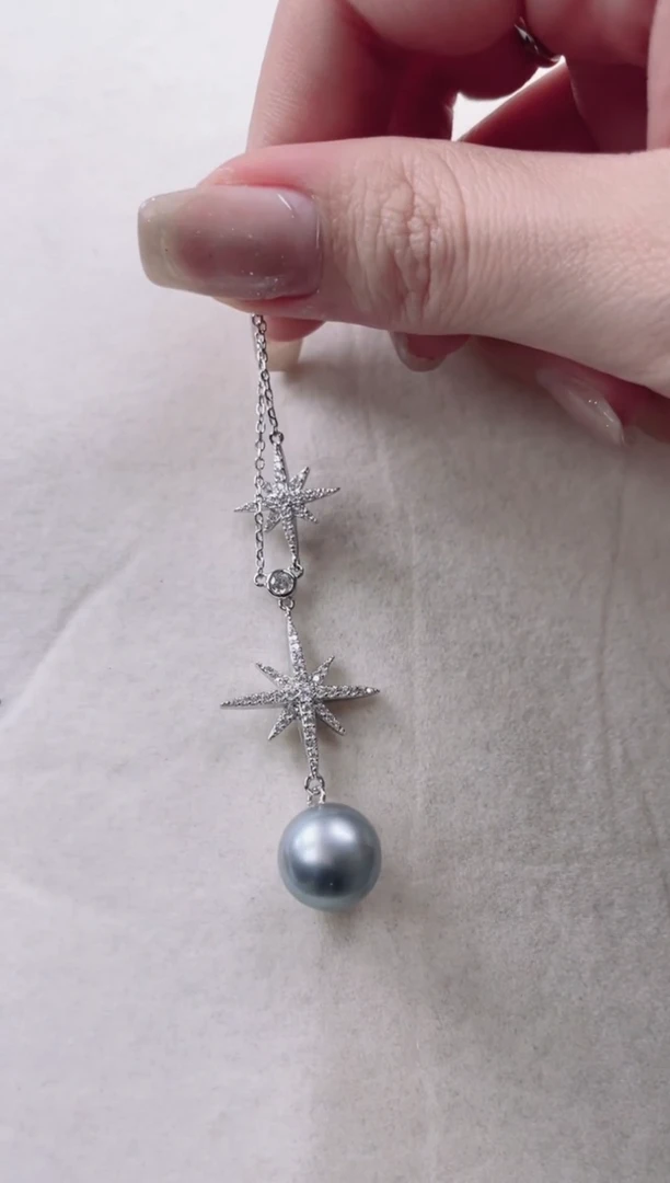 【闪购商品】海水珍珠套链银S925镶嵌P086