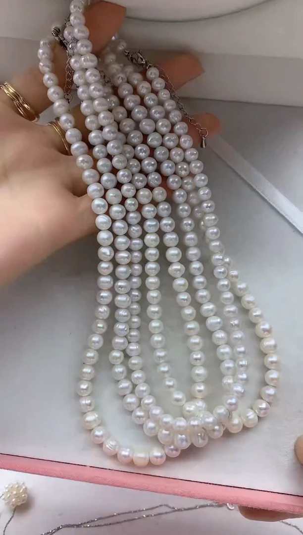 淡水珍珠未镶嵌颈饰多样性发其一