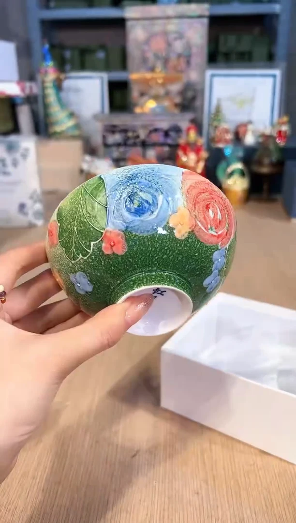 【闪购商品】杯124虹月窑饭碗（绿）