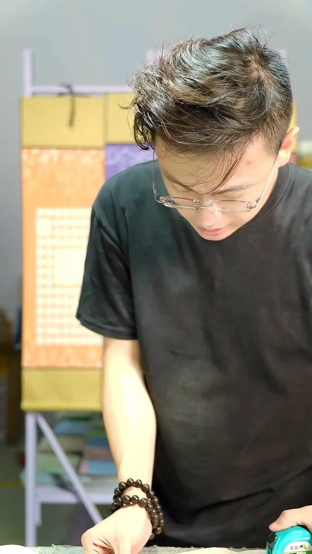 蜡染 7*10  篆隶格子 50张