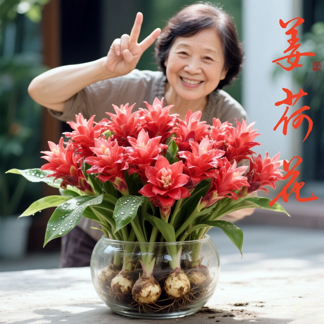 姜荷花种球庭院花期超长热带植物别墅花卉根球多年生球根花园植物