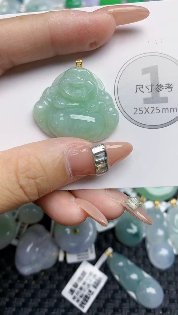 颈饰未镶嵌翡翠天然缅甸A货翡翠百元以上9元证书费自理