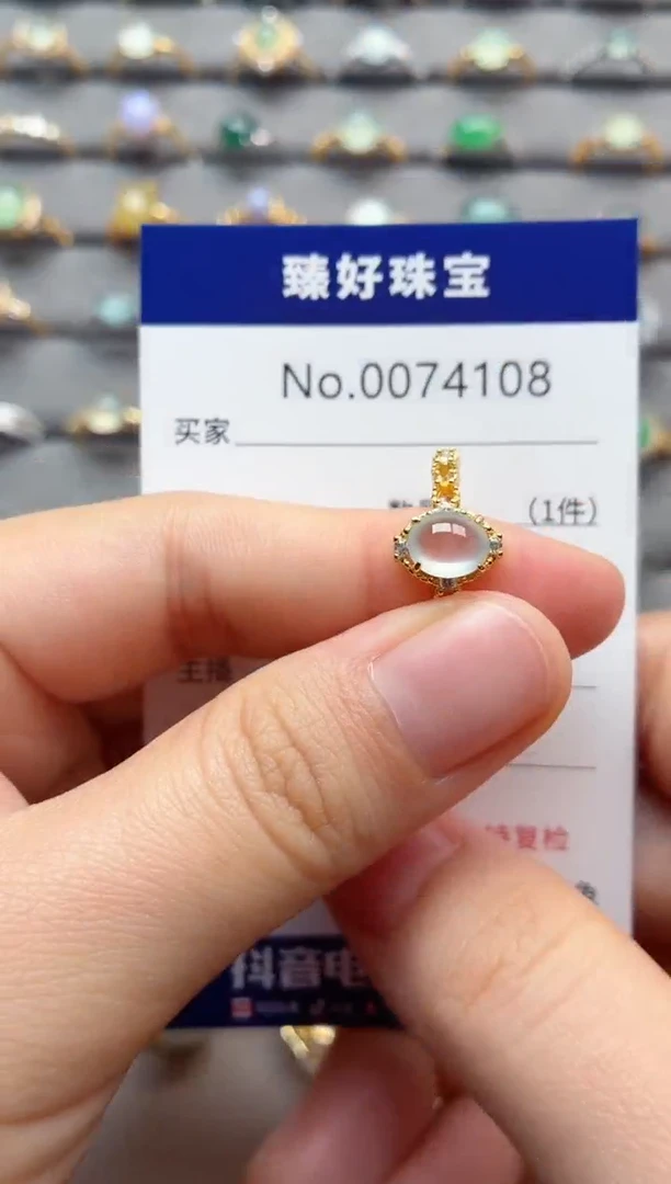 银S925镶嵌戒指翡翠1