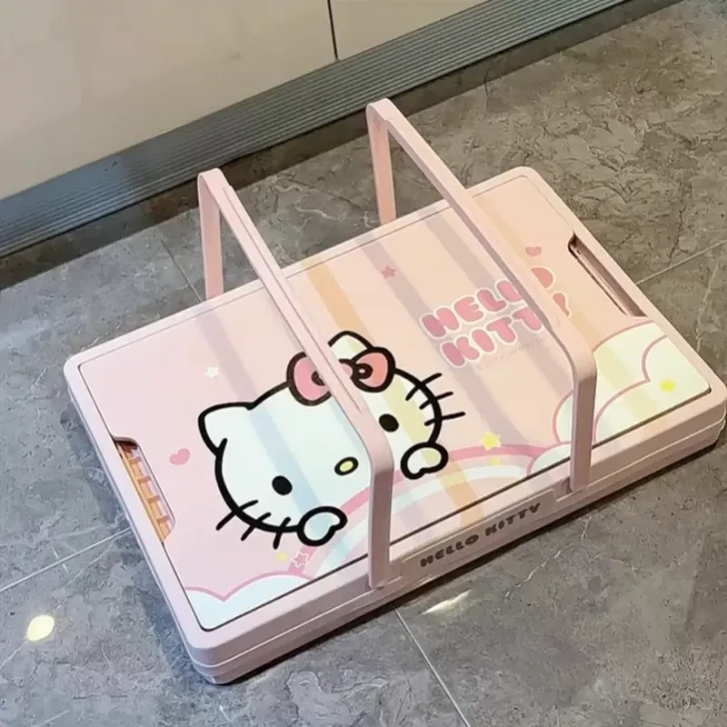【加厚款】炫耀一下我的kitty折叠收纳箱!汽车户外露营后备箱D189