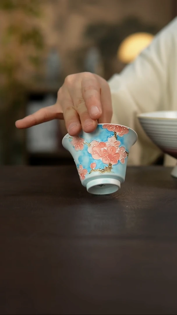 杯景德镇陶瓷杯碗柴烧多人