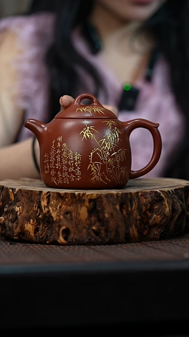 茶壶紫砂宜兴岁颐传砂原矿全手50