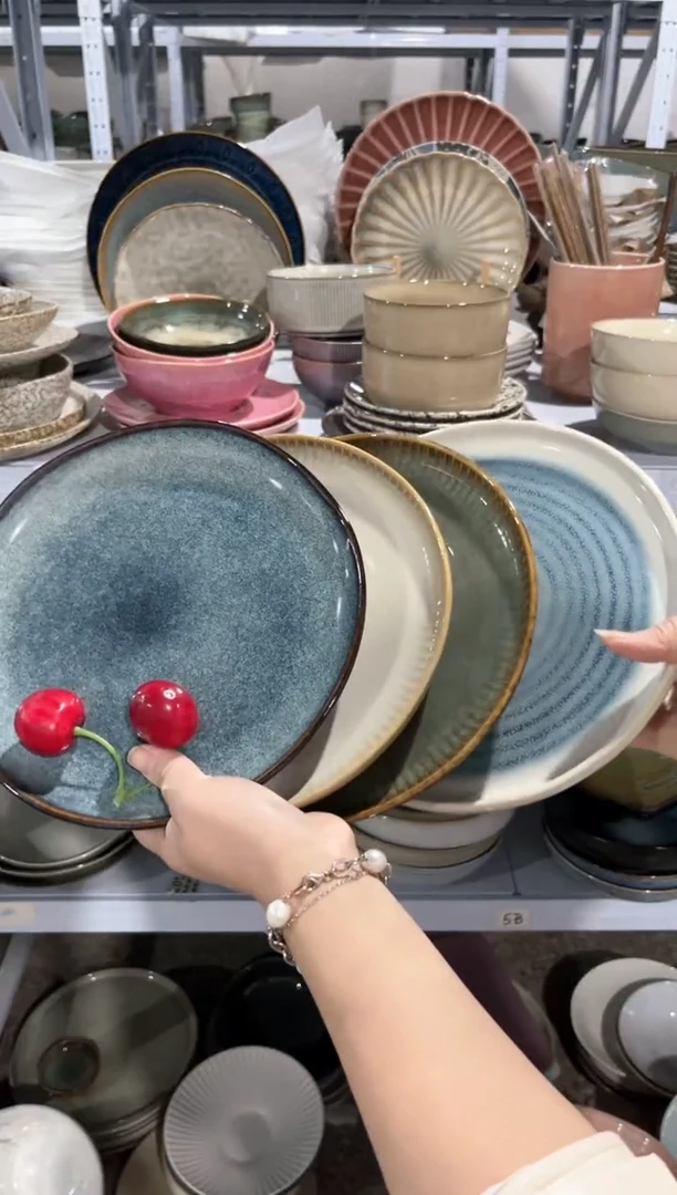 【闪购商品】瓷片外贸尾货瑕疵满20包邮X4 小盘组合