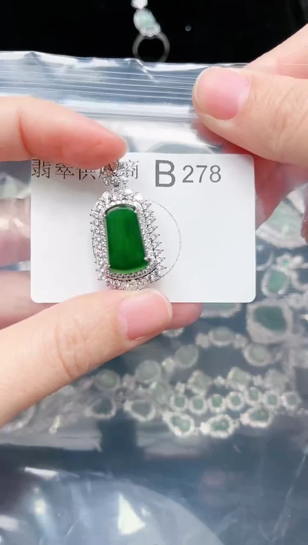 【闪购商品】翡翠颈饰未镶嵌278赠皮绳