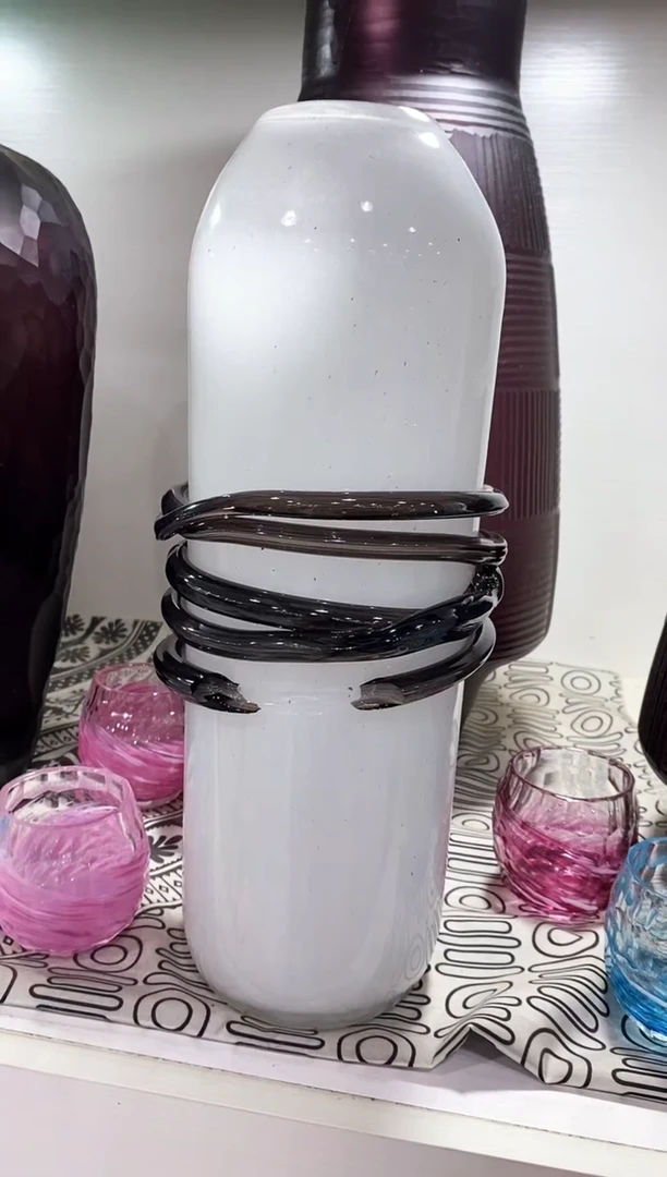 慕忆家手作琉璃花瓶瑕疵