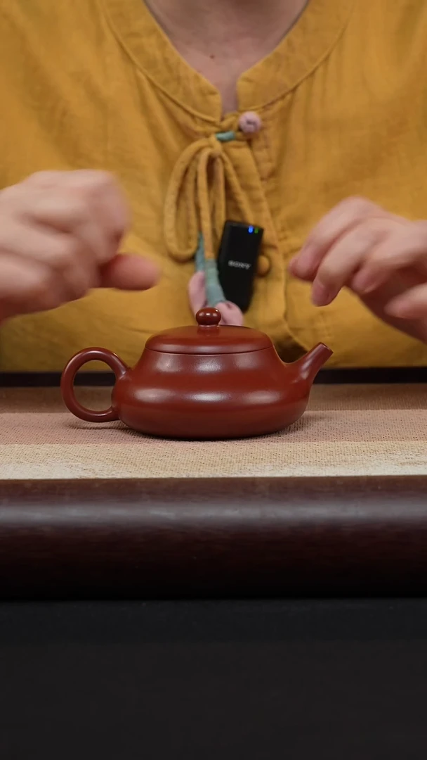 【闪购商品】紫砂茶壶玉乳-朱泥-陈春芬MH-1719