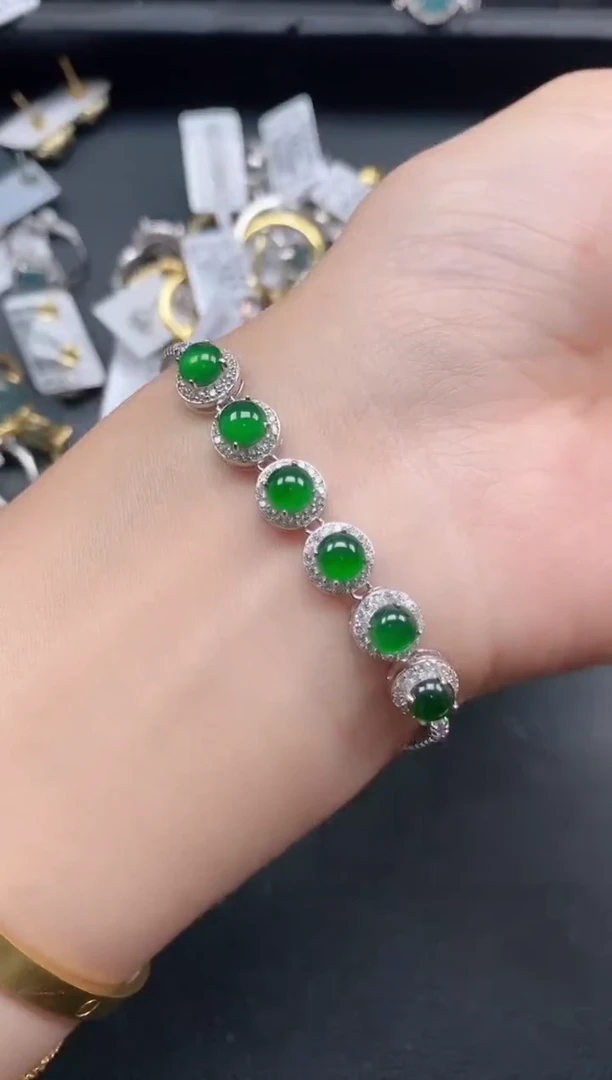 银S925镶嵌戒指翡翠1111