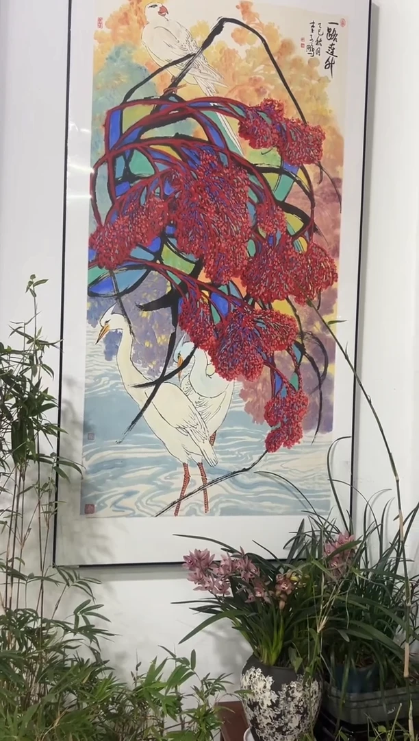 国画李子鹏-8平尺-国画作品-Z