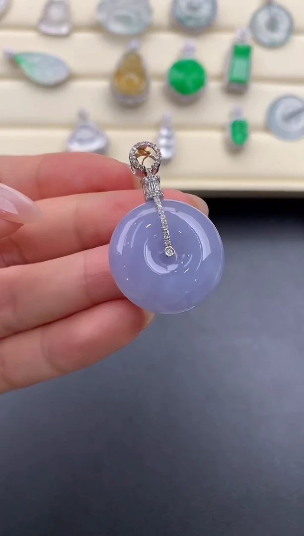 【闪购商品】翡翠颈饰18K金镶嵌X237