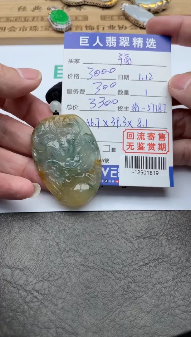 【闪购商品】翡翠颈饰未镶嵌-12501819