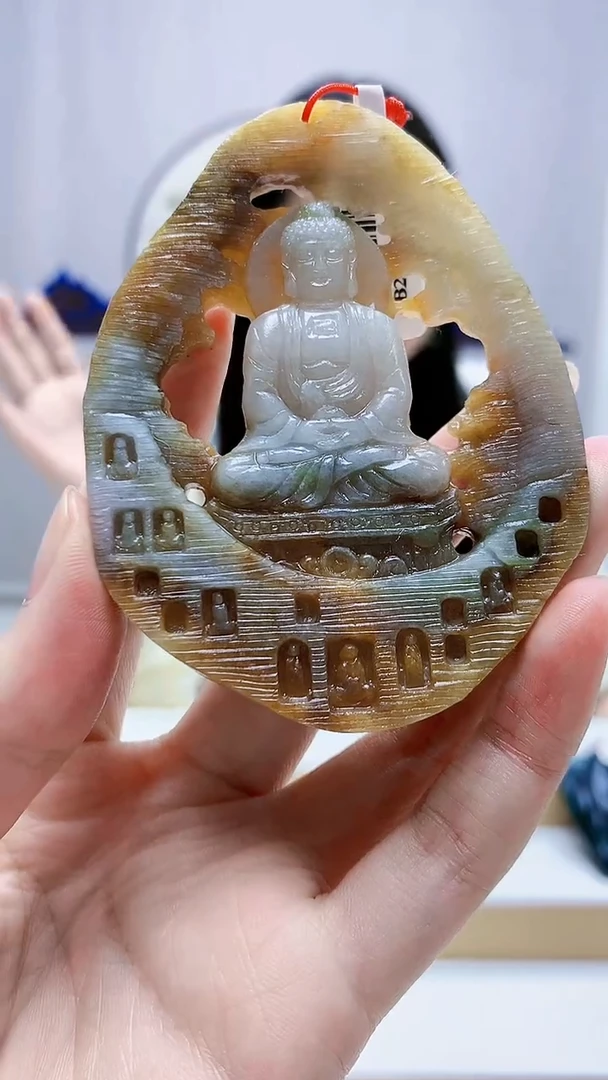 未镶嵌定制翡翠4812zm-毛货挂件人物99