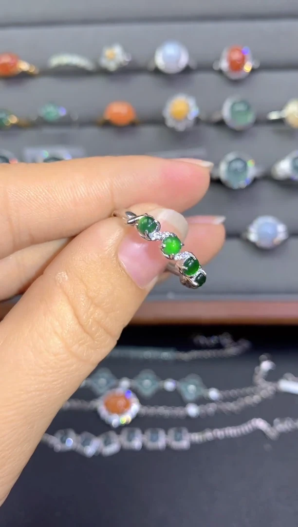 未镶嵌戒指翡翠天然A货翡翠