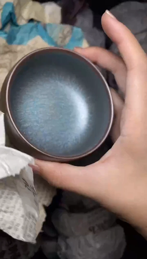 茶盏糖果 禅定 青 盏三疯建盏茶器