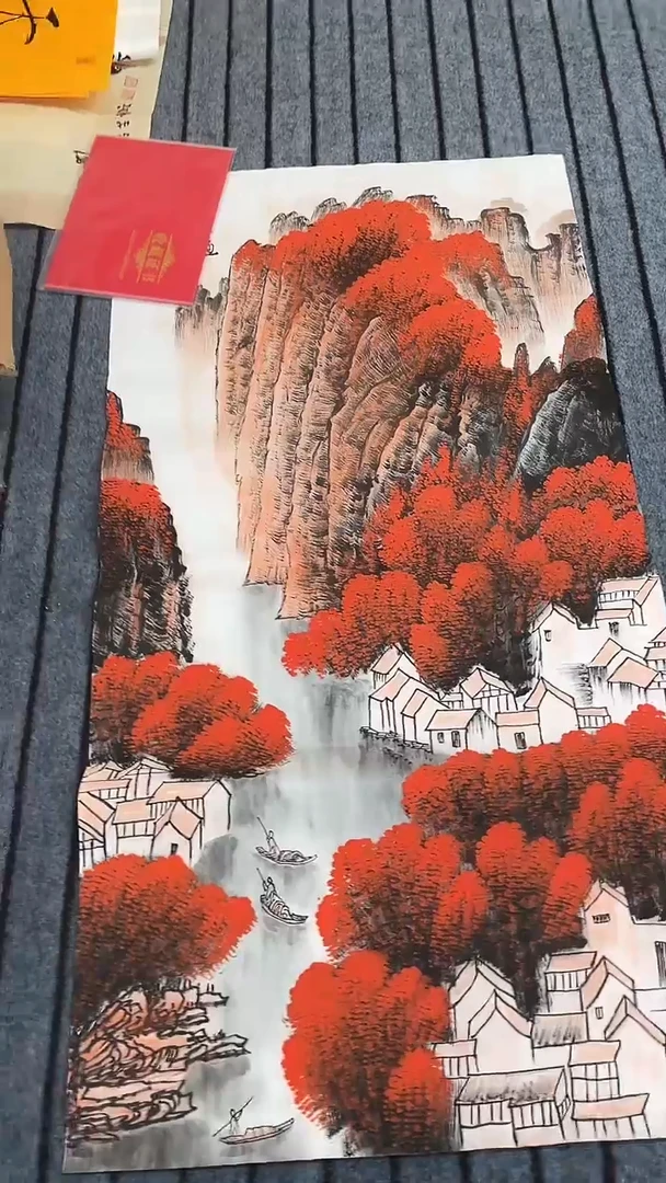 精品四尺万山红遍