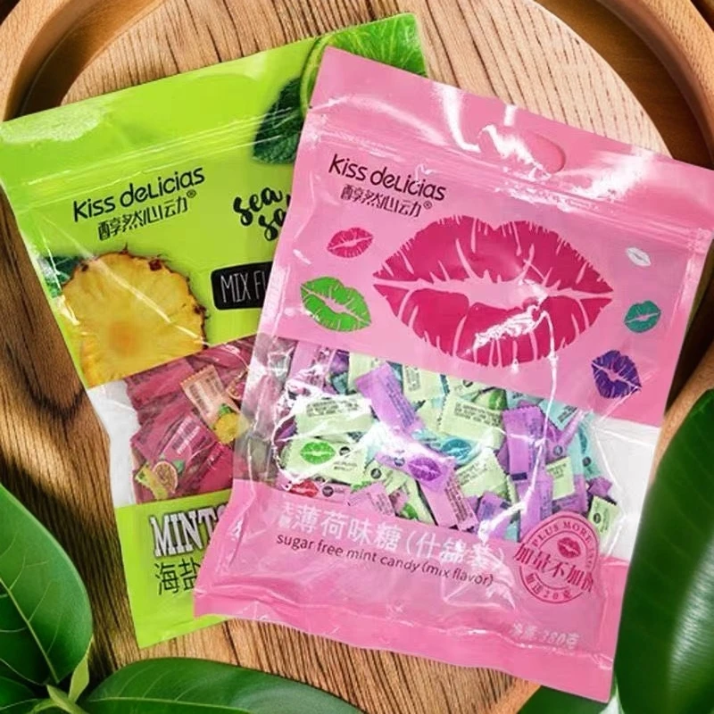 海亿 kiss醇然心动无糖薄荷糖多味清新口气休闲零食适合餐饮招待