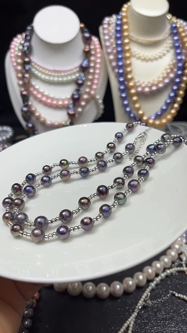 淡水珍珠未镶嵌颈饰多人