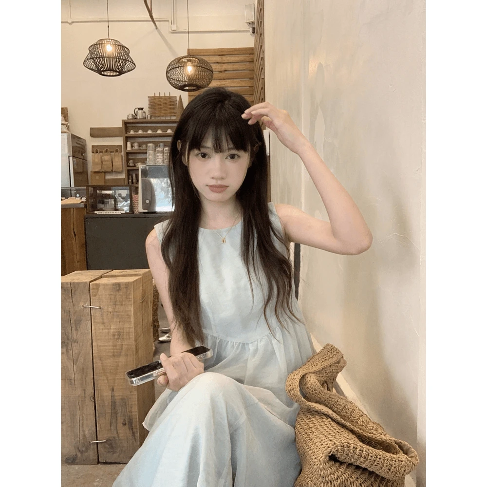 无袖背心裙曼波风时尚套装薄荷绿减龄两件套女装