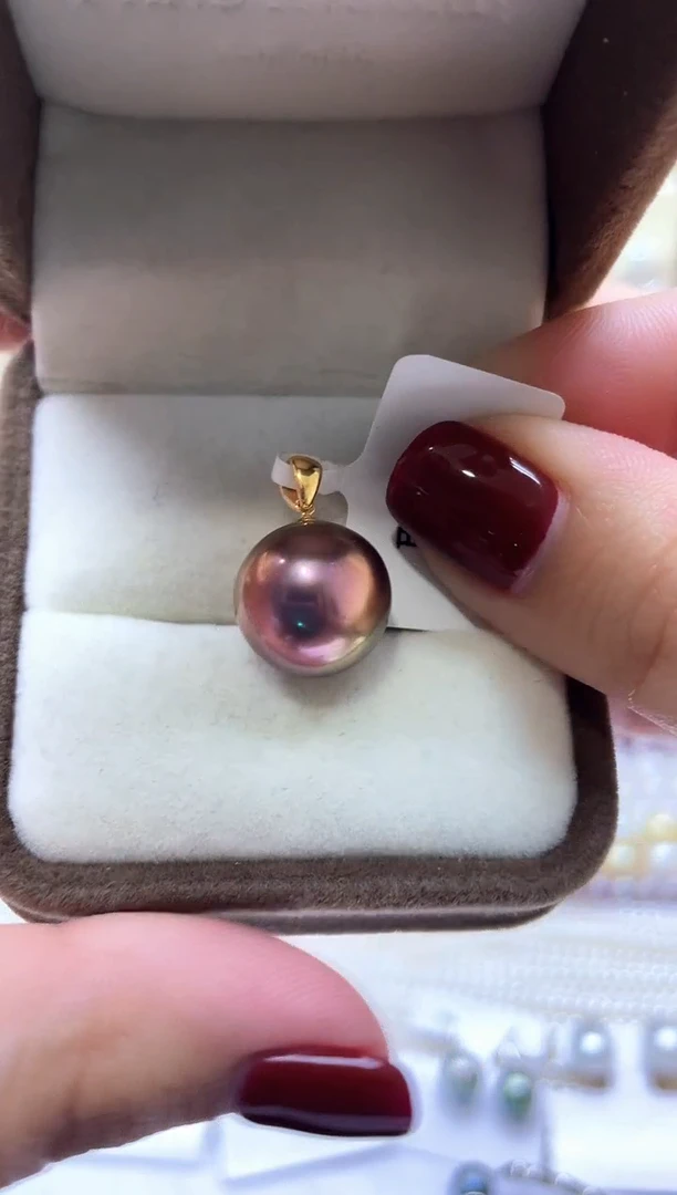 【闪购商品】淡水珍珠颈饰18K金镶嵌吊坠