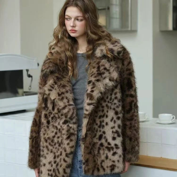 豹纹松弛轻熟皮草