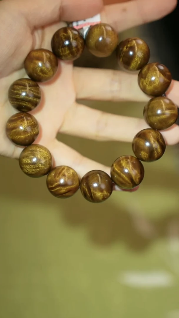 金丝楠手串/手链1.8单圈闪电龙胆纹