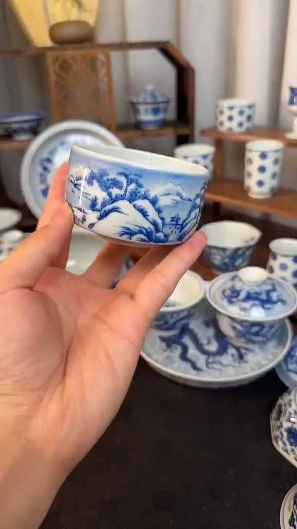 杯子陶雪景禅定杯