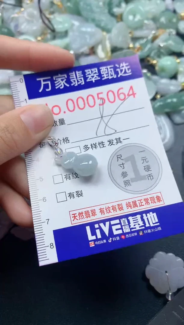 吊坠(不含链)未镶嵌翡翠5064