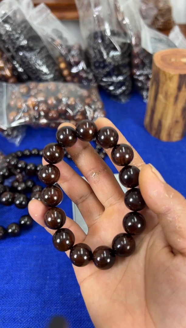 手串/手链黄花梨/降香黄檀1.5水波纹手串