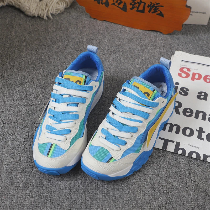 潮牌鞋夏季舒适男鞋新款低帮网面休闲软底时尚韩版系带百搭网红鞋