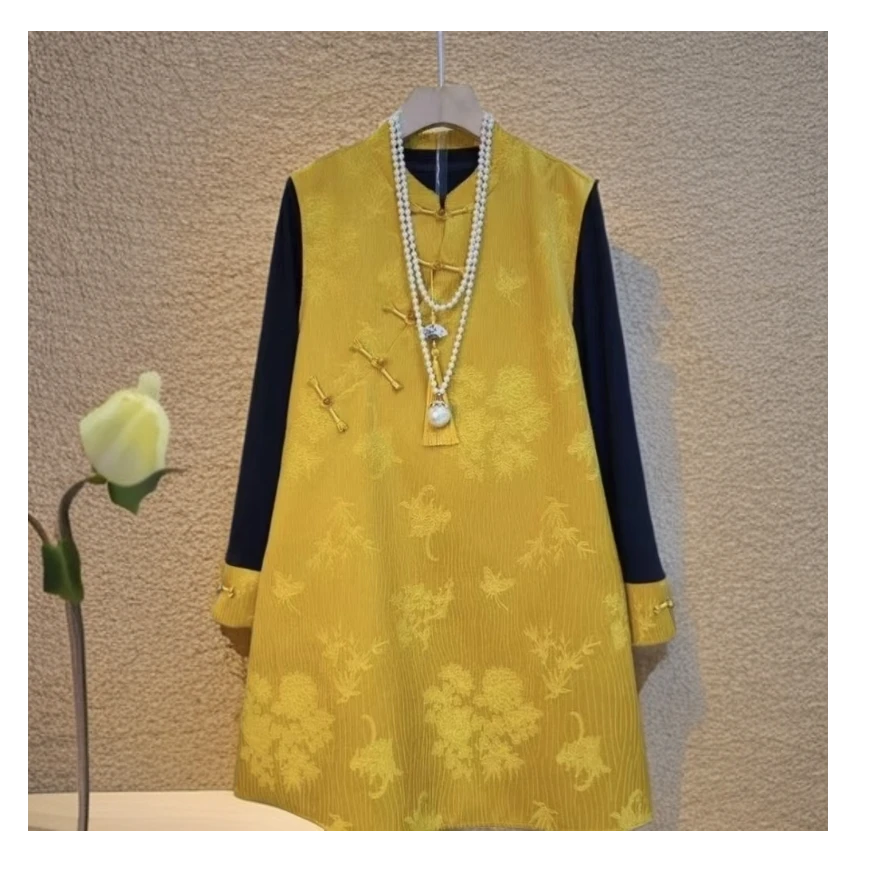 2025新中式国风盘扣气质马甲外套百搭国风打底套装