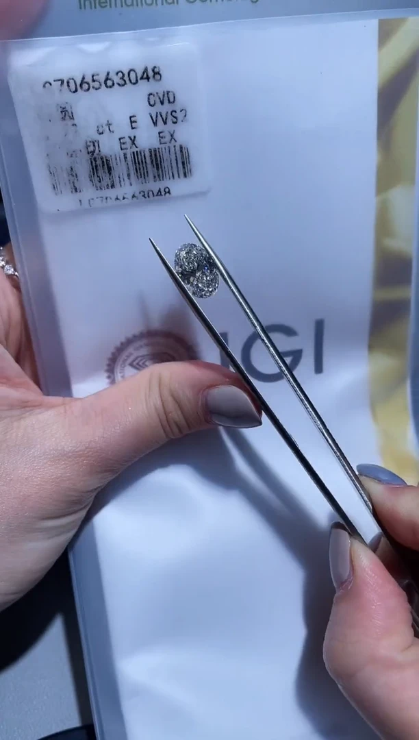 裸石实验室培育钻石3.72E706563048