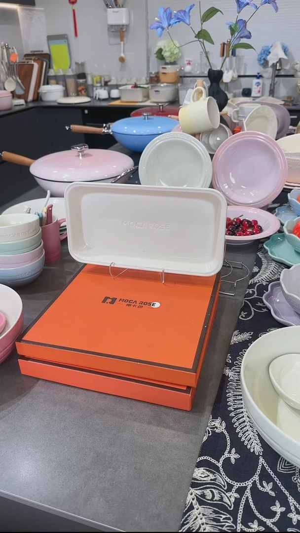 【闪购商品】瓷奶油白（11英寸）28cm炻彩鱼盘