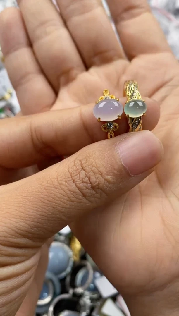 银S925镶嵌戒指翡翠111                10