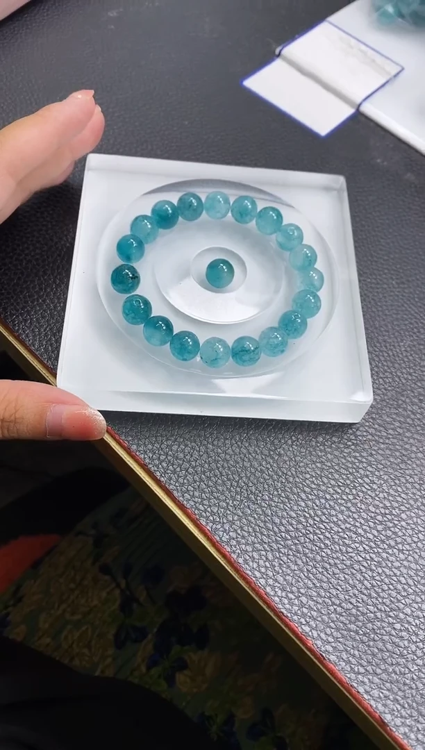 未镶嵌散珠碧玺A1792 帕蓝碧玺10mm10个6.8元