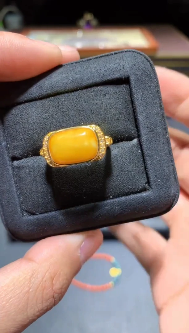 【闪购商品】琥珀戒指未镶嵌K36【多样性发其一】