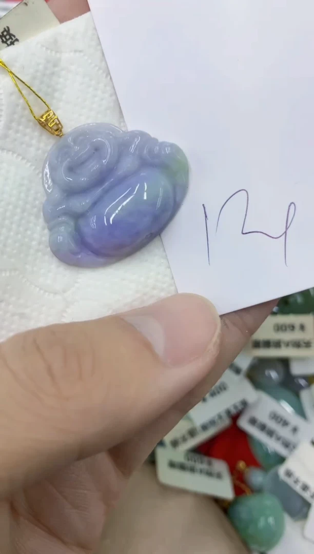 颈饰18K金镶嵌翡翠11111111111