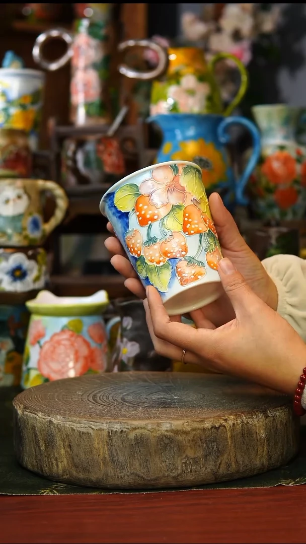 陶瓷62景德镇手工手绘釉下彩