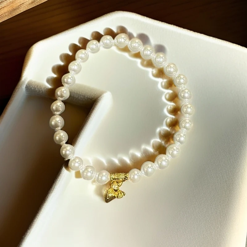 【SG】足金两世欢马贝珠手串 赠链