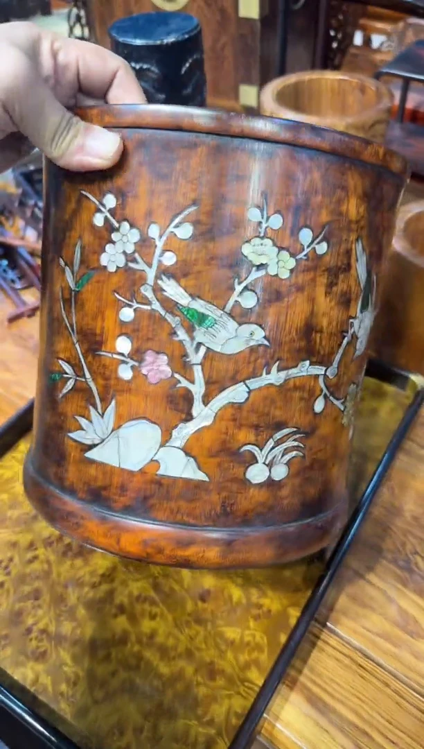 木花梨大笔筒000