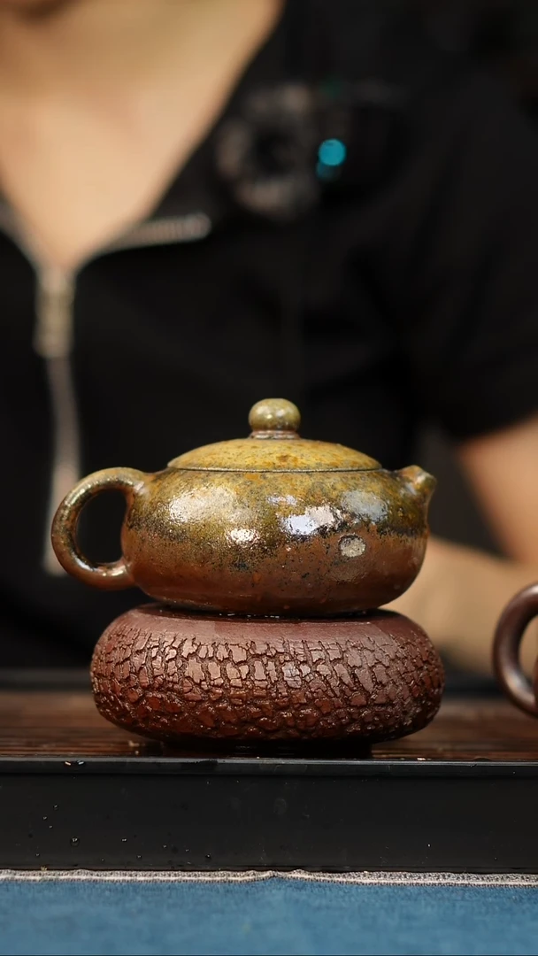 茶壶紫砂瑕疵柴烧紫砂西施