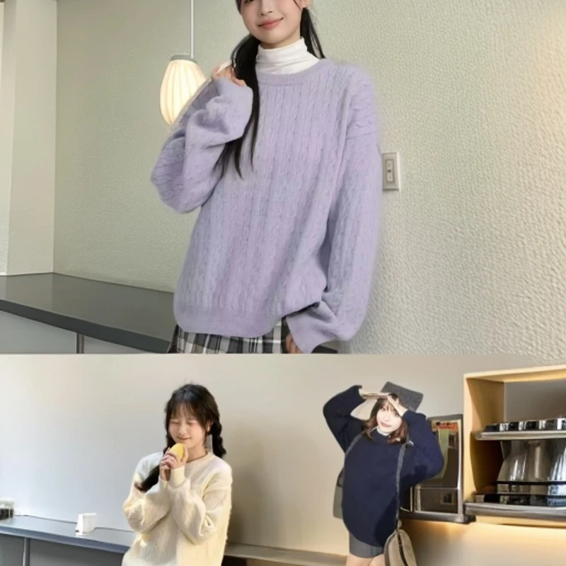 【锦衣服饰】陈0249韩系麻花针织毛衣