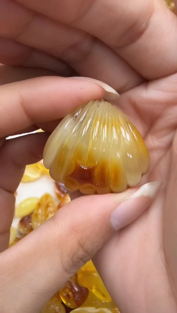 未镶嵌琥珀裸石如图